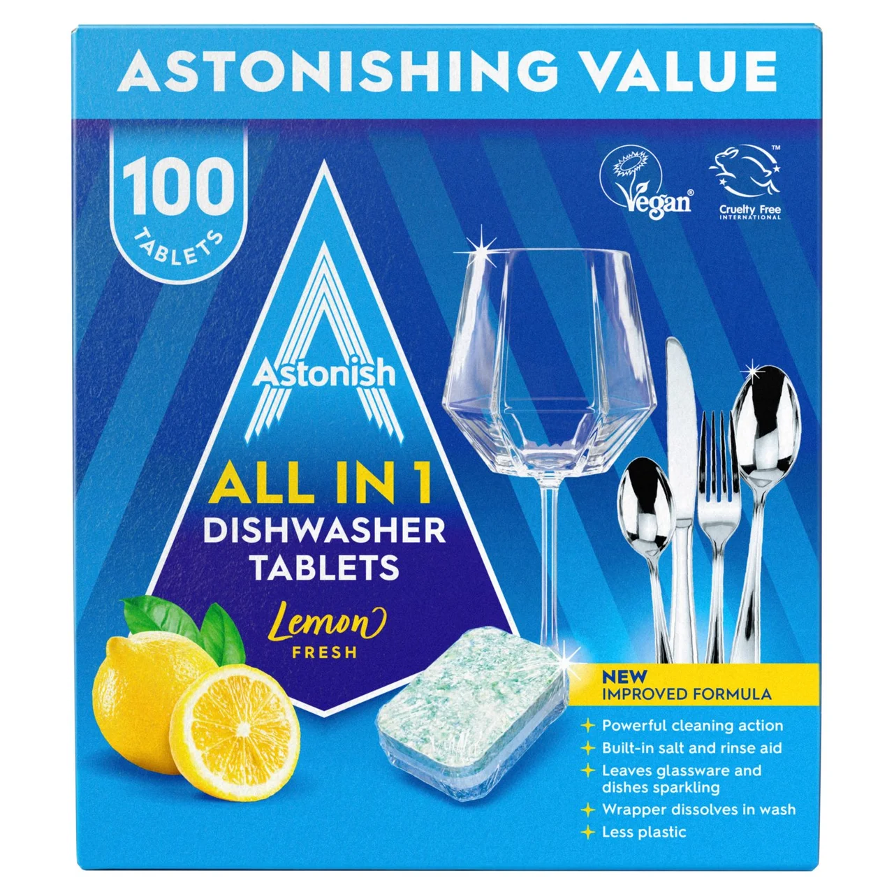 Astonish All in 1 Dishwasher Tablets Box of 100