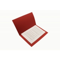 Guildhall Square Cut 315gsm Red Folders Pack of 100