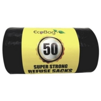 Super Strong Black Refuse Sack. Roll of 50 Super Strong Black Refuse Sack. Roll of 50
