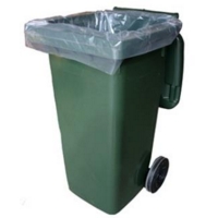 Wheelie Bin Liners, Clear, Box of 100 Wheelie Bin Liners, Clear, Box of 100