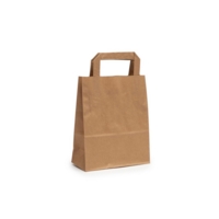 Small Brown Paper Bags 175mm x 250mm x 225mm Box of 250
