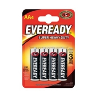 Eveready Super Heavy Duty Batteries AA Pack 4 R6B4UP Eveready Super Heavy Duty Batteries AA Pack 4 R6B4UP