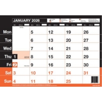 A3 Monthly Memo Diary 2026