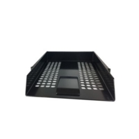 Plastic Stackable A4 Letter Tray Document Organiser Black