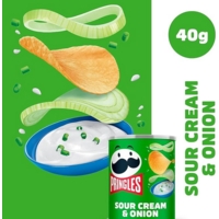 Pringles Sour Cream & Onion Tub, 12x40g