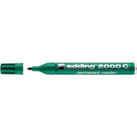 Edding 2000C Permanent Marker Bullet, Green,  Box 10