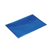 A4+ Rapesco Popper Wallets Blue Pack of 5