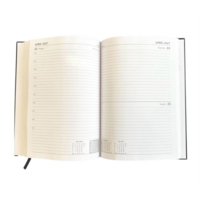 A5 Academic Page Per Day Diary Black 2026-2027