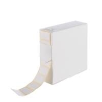 25x10mm White self adhesive labels.  Packs of 1000.