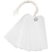 White Strung Tags, Pack 1000, 29x20mm E22