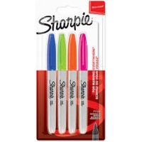 Sharpie Fine Markers, Assorted FUN Pack 4 Sharpie Fine Markers, Assorted FUN Pack 4
