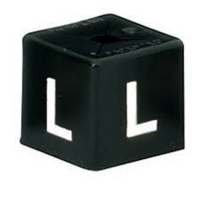 Clothes Cubes, Size L, Pack 50 Black