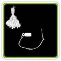 White Strung Tags, Pk 1000 24x6mm E001