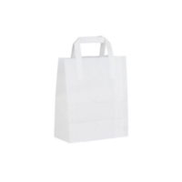 Medium White Paper Bags 200mm x 325mm x 250mm Box of 250