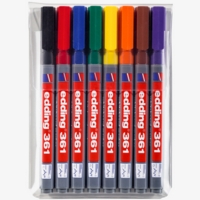 Edding 361 Whiteboard Fine Assorted Markers Pack of 8
