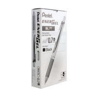 Pentel Energel XM Gel Pens Retractable Black Box of 12