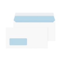 DL White Window 100gsm Peel and Seal Envelopes Box of 500