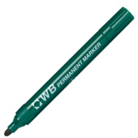 Permanent Bullet Tip Green Markers Box of 10