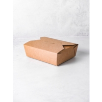 Small 900ml Kraft Food Box 150 x 120 x 50mm, Pack 50