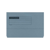 Eastlight Foolscap Document Wallets Blue Pack of 50