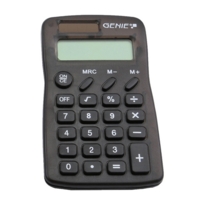 Pocket Calculator, 8 Digit, Black  12592  17515LM