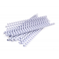 10mm Plastic Binding Combs White Pack of 100