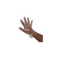 HDPE Clear Disposable Gloves One Size Box of 500