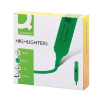 Q-Connect Green Highlighter Pens Box of 10