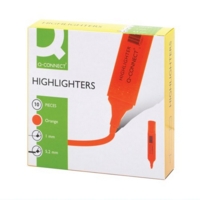 Q-Connect Orange Highlighter Pens Box of 10