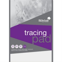 Silvine Prof Tracing Pad A4 50 lvs 90gsm