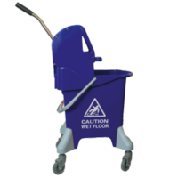 25L Mopping System with Gear Press Wringer,  Blue