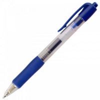 Kingswood Retractable Blue Gel Ballpoint Pens Box of 10