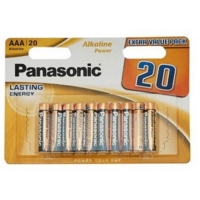 Panasonic Silver AAA Batteries Pack 20 Batteries
