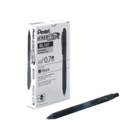 Pentel EnergelX Medium BL107 Retractable Black Box of 12