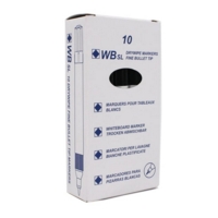 Whiteboard Drywipe Bullet Blue Markers Box of 10