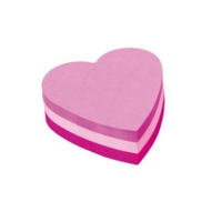 Post-It Note Cube Pink Hearts