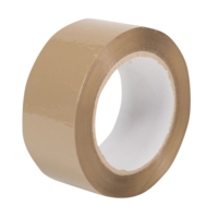 Vinyl Parcel Tape BUFF 48mm x 66m Pack of 6