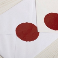 Blick Company Letter 50mm Red Seals Pack of 8