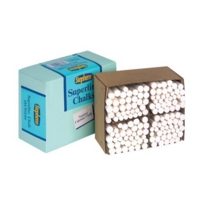 Tapered White Chalk Sticks Box of 144