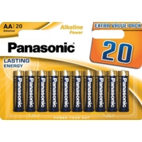 Panasonic Silver AA Batteries Pack 20 Batteries  MN1500