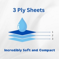 White 3ply Luxury Toilet Roll Extra Quilted, Pack 45