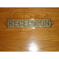 Metal Reception Signs