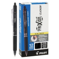 Pilot FriXion Clicker Black Rollerball Pens Pack of 12