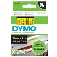 Dymo D1 Tape Labelmakers 19Mmx7M Black On Yellow