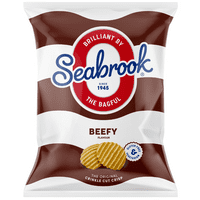 Seabrook Crisps, 32g, Box 32 Bags Beef  Flavour
