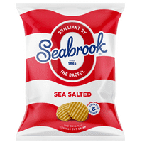 Seabrook Crisps, 32g, Box 32 Bags  Sea Salted Plain Flavour