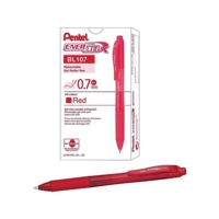 Pentel EnergelX BL107 Retractable Pen Red Box of 12