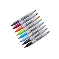 Sharpie Twin Tip Fine Assorted Markers Pack of 8