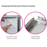A1 Aluminium 32mm Snap Frame Lockable EACH
