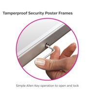 A1 Aluminium 32mm Snap Frame Lockable EACH